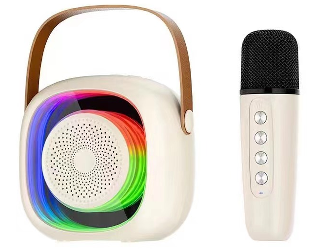 Brand New Product Portable Speaker With Microphone Home Party Outdoor Music Speaker with Colorful Led Light