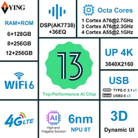 7870 Universal 2K Android 13 2.7GHz Wireless CarPlay Layar Terpisah Navigasi Dashboard Radio Multimedia GPS Terintegrasi Portabel
