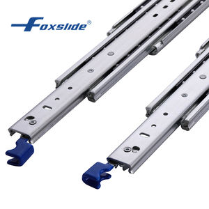 חומרת ריהוט פוקססלייד שלושה חלקים הארכה מלאה 500LB ארון נעילה כבד מיסב כדורי מגירות מדריכים לרץ - Product Image 5