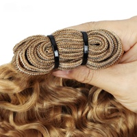 Extensions de cheveux humains brésiliens Remy, tissées à la main, fines, invisibles, Genius Weft, teintes, double tirage, Volume Mavis