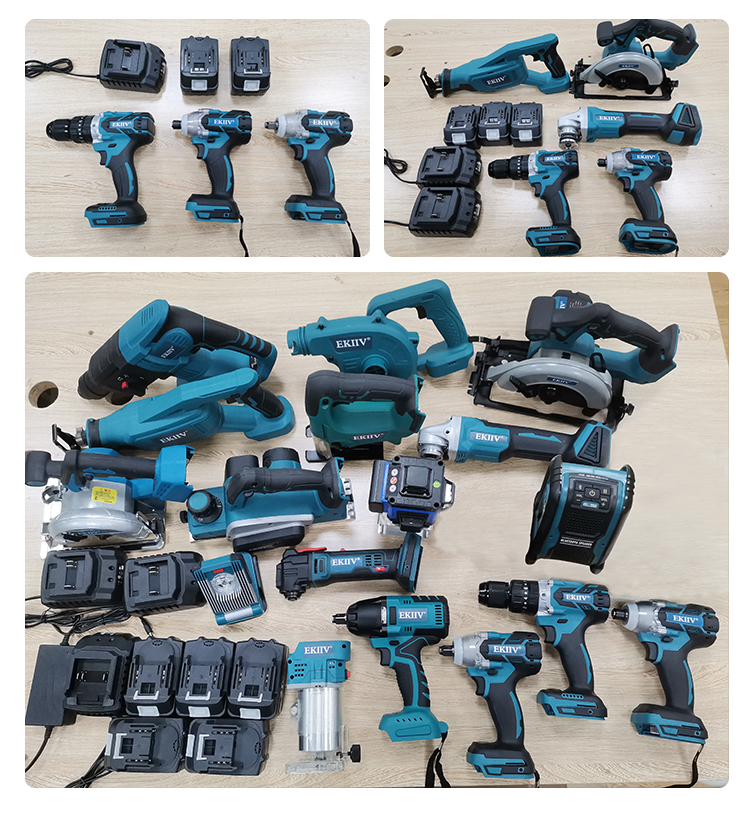 EKIIV power drill tools combo kit cordless combo 20-v max lithium ion cordless combos kits