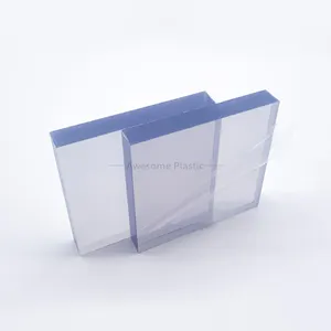 Kunden spezifische dicke 8mm 10mm harte transparente Kunststoff-PVC-Platte für die Trennwand