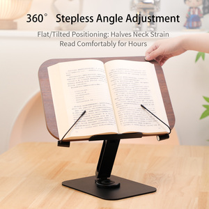 Boneruy R38 support de <span class=keywords><strong>livre</strong></span> en bois personnalisé <span class=keywords><strong>livre</strong></span> de cuisine coran lecture support de <span class=keywords><strong>livre</strong></span> réglable avec 360 serre-livres de rotation <span class=keywords><strong>pour</strong></span> la lecture - Product Image 5