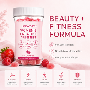 Gomitas de Creatina LIFEWORTH <span class=keywords><strong>para</strong></span> Mujer, 5g con Colágeno <span class=keywords><strong>y</strong></span> BCAA, Sin Azúcar, Suplemento <span class=keywords><strong>para</strong></span> la Recuperación Muscular <span class=keywords><strong>y</strong></span> Belleza, Vegano, OEM, ODM - Product Image 2