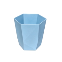 Pot de fleurs en plastique géométrique en forme de diamant, hexagonal, à facettes, pour plantes d'intérieur, pot de fleurs décoratif moderne
