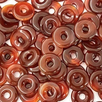Pendentifs en agate rouge de 30 mm, pendentifs en cristal faits à la main, pendentifs en cristal en gros