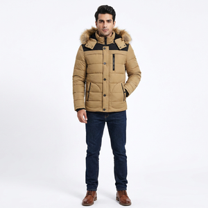 Vestes parka pour hommes sur mesure OEM tendance, vente en gros de parkas utilitaires vierges à capuche, veste en coton - Product Image 1