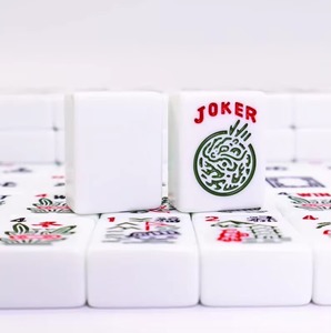 Luxury 166 Tiles 4-Layer <b>White</b> <b>Acrylic</b> American Mahjong Set Modern Design Professional Game Set for Family Parties - Product Image 1