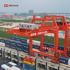 Gru a Portale <span class=keywords><strong>RMG</strong></span> da 100 Tonnellate a Doppia Trave con Montaggio su Rotaia per Porto e Officina, Fornitore Professionale Cinese Henan Weihua - Product Image 2