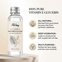 Glycérine pure à la vitamine E, hydratation intense, non-OGM, non parfumée, nourrissante, pour soins de la peau, fabrication OEM en gros sur mesure