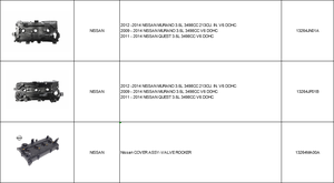 Cubierta de válvula de motor para Nissan, cubierta de válvula de motor 13264MA00A 2.0L QR20DE para Nissan <span class=keywords><strong>Serena</strong></span> Teana x-trail Primera Wingroad Atlas praiavenir - Product Image 3