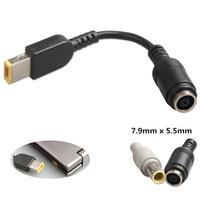 DC 7,9 x 5,5mm Rundstecker auf Quadratischer USB-Stecker Konverter Laptop Netzteil Anschlusskabel für Lenovo ThinkPad für IBM Ladegerät