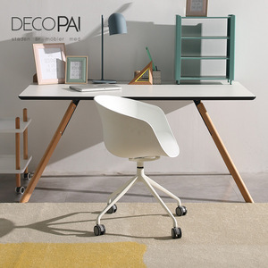 siège en aluminium base 4 etoile loisir moderne célèbre café de salle à manger restaurant chaise d'étude <span class=keywords><strong>fauteuil</strong></span> avec <span class=keywords><strong>roulette</strong></span> - Product Image 3
