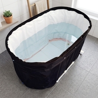Fitness Sport Récupération Ovale Grand Sauna et Thérapie De Glace Baril Portable Plongeant Froid Baignoire Mobile Baignoire De Glace
