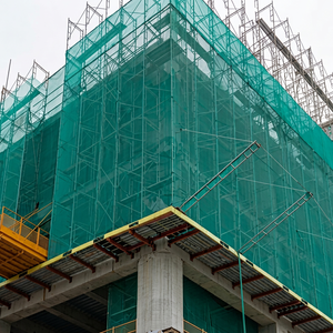 <b>Green</b> HDPE Safety Net Construction Protective Mesh Scaffolding <b>Netting</b> Weatherproof Building Protection - Product Image 1
