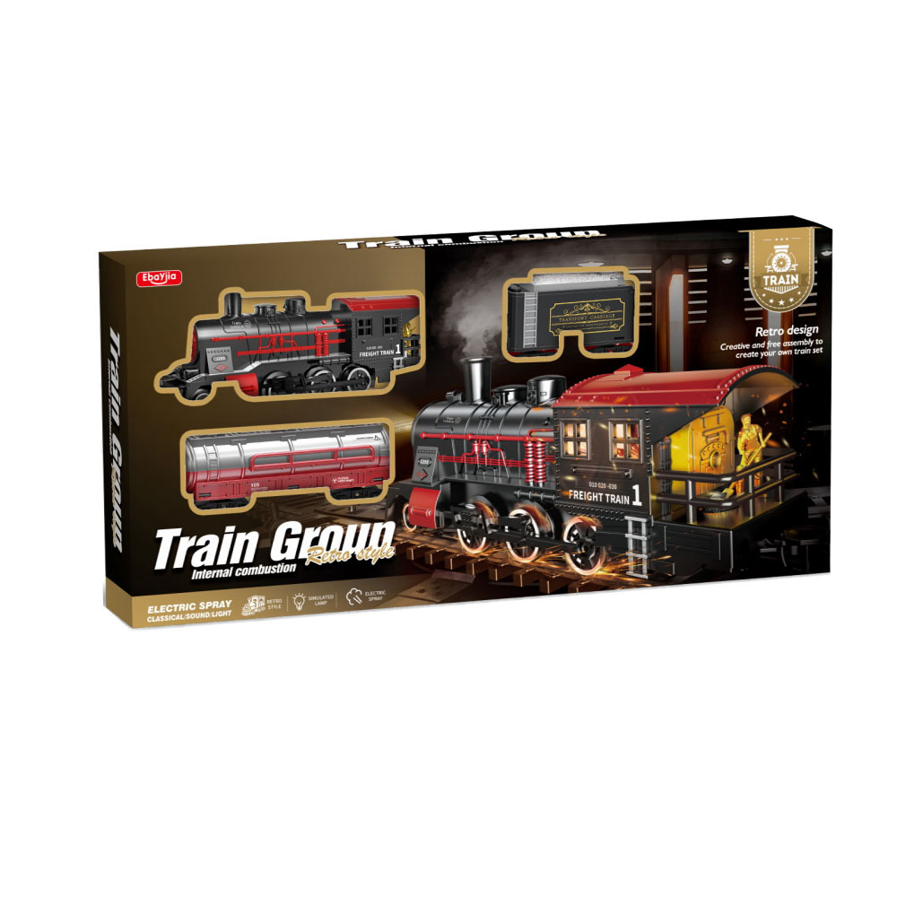 Train track+2 carriages