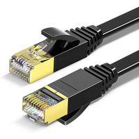 0.5-50m rj45 utp ftp cat5e cat6 cat7 cat 7 cat8 kucing 8 jaringan bulat datar kabel lan kabel patch kabel cat 6 kabel