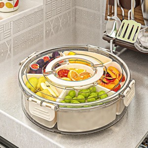 Organizador Giratorio 360° para Refrigerador, con 6 Compartimentos, Apto para Lavavajillas, Ecológico, de Plástico PP de 4.5L, Tipo Lazy Susan - Product Image 3