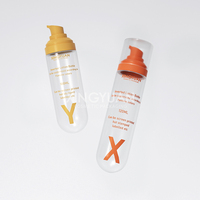 Envase de Plástico Reciclable Personalizado para Cuidado de la Piel, Cápsula Invertida de 60 ml, Botella con Bomba para Suero, Loción, Tónico Hidratante y Spray