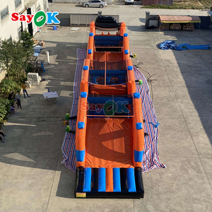 Commercio all'ingrosso bambini tunnel gonfiabile rimbalzante ostacolo di regata grande enorme bouncer percorso ad ostacoli - Product Image 5