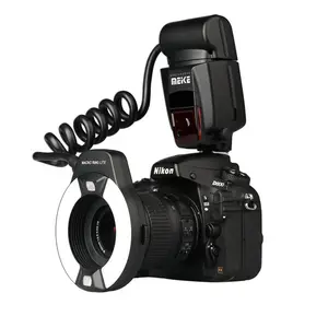 Meike 14EXT i-ttl makro halka flaş Nikon için LED ile AF yardımcı lamba ile uyumlu D7100 D5200 D3100 D90 D600 MK-14EXT-N