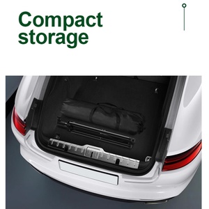 Carrito de Playa Plegable Resistente con Ruedas Grandes, Carro de Camping para Arena, Vagón Plegable de Gran Capacidad para Compras y Sombrillas - Product Image 5