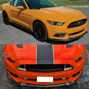 Para Ford Mustang MP Concepts GT500 2015-2022, Parachoques Delantero, Divisor de Parachoques, Alerón, Difusor, Estilo Fibra de Carbono Negro Brillante - Product Image 2