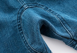 Pantalones Cortos de Mezclilla Importados para Niños, de Color Sólido, Microelásticos, Lavados y Suaves, de Primera Calidad y Más Vendidos - Product Image 5