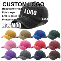Gorras de Béisbol Deportivas de Mezclilla de Algodón Lavado con Logo Bordado Personalizado, Estilo Snapback, para Hombre y Mujer, Venta al Por Mayor