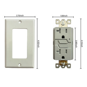 ซ็อกเก็ตอัจฉริยะ125V GFI TR 20Amp เต้าเสียบ <span class=keywords><strong>GFCI</strong></span> ทนการงัดแงะ - Product Image 3