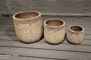 Venta directa de fábrica Gran stock Atlantis Diseño antiguo Maceta redonda para la decoración del hogar y el jardín - Product Image 4