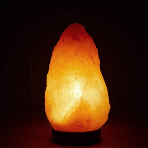 Lampe de sel de l'Himalaya de forme naturelle 3 kg avec cordon de variateur résistant au feu pour une utilisation nocturne sécurisée Certifiée HACCP - Product Image 1