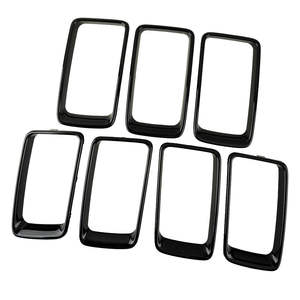 Marco de Parrilla Delantera para Jeep Grand Cherokee 2014-2016, Cubierta de Plástico ABS Negro, Pieza de Repuesto para Parachoques - Product Image 4