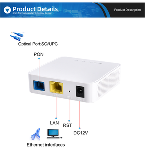Adaptateur <span class=keywords><strong>fibre</strong></span> optique OEM économique à port unique 12V 0.5A SC UPC 1GE EPON/GPON FTTH ONU BT-G113 78x76x23mm - Product Image 5