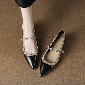 Nuovi Stili 2026: <span class=keywords><strong>Scarpe</strong></span> Eleganti da <span class=keywords><strong>Donna</strong></span> con Suola Morbida e <span class=keywords><strong>Borchie</strong></span>, Ballerine per Matrimoni e Cerimonie - Product Image 1