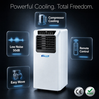 Aire Acondicionado Portátil de 5000 BTU, Unidad de Aire Acondicionado Móvil con Función de Enfriamiento y Deshumidificación, Refrigerante R410a, Mini Aire Acondicionado para Hogar, Hotel y Oficina