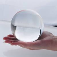 Vente en gros de boules de cristal optiques transparentes de 40 mm, sphères décoratives pour la photographie, artisanat avec de beaux reflets en verre