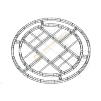 Structure de toit portable en alliage d'aluminium, type boîte, 300x300mm, pour concerts, avec motifs carrés et triangulaires disponibles