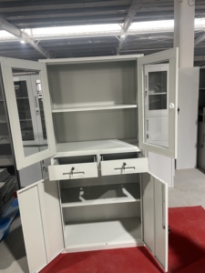 Armoire de classement ignifuge en acier A4 de haute qualité, design moderne, 2 tiroirs, serrure à clé, pour école, bureau, salle de sport, chambre, cuisine, salle à manger - Product Image 3