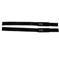 Sangles de poignet en coton robustes avec logo personnalisé pour soulevés de terre et musculation – Accessoires d'entraînement écologiques et antidérapants
