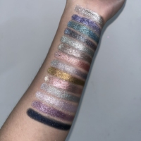 Palette de fards à paupières pressés personnalisés, véganes, irisés, métalliques, duochrome, scintillants, pigmentés, couleur nude