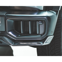 Prises d'air avant style Mech Rowen pour Mercedes W465 G63, kit carrosserie en fibre de carbone noire, pièces de pare-chocs avant