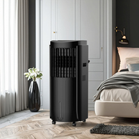 Ventilateur tour de refroidissement électrique à brumisation pour usage domestique et hôtelier, télécommande, 3 vitesses, matériau plastique, capacité d'eau de 15 L, 60 dB
