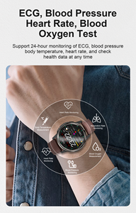 Reloj inteligente H9, dispositivo deportivo <span class=keywords><strong>Digital</strong></span>, ECG + PPG, control del ritmo cardíaco, presión arterial, pantalla táctil, llamadas inalámbricas, para Android e IOS - Product Image 4