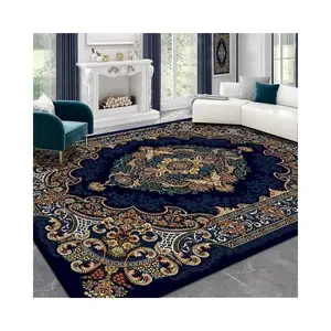 2024 Eco-friendly Modern Abstract Geometric Printed Carpet And Area Rug Cotton Woven Floor Laying Entrance Doormats