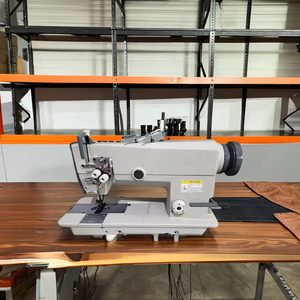 Máquina DE COSER plana de alimentación de aguja doble de alta velocidad para zapatos industriales - Product Image 3