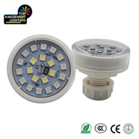 AC24V 1-16 Lumières LED Cabochon RGB+W préprogrammées automatiquement 60mm IP65 pour parcs à thème et parcs d'attractions