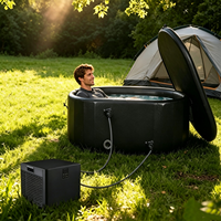 Baignoire gonflable tout-en-un à gonflage rapide pour adultes, spa pour adultes, baignoire spa pour thérapie par le froid pour la récupération sportive