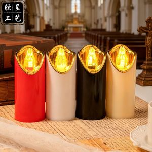 Kostengünstige Religiöse <span class=keywords><strong>LED</strong></span> Flammenlose Kerzen Umweltfreundlicher Kunststoff Batteriebetrieben mit Fernbedienung für Geburtstage Diwali-Feierlichkeiten - Product Image 1