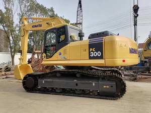 Mini excavadora de orugas Komatsu PC300 usada de alta calidad, de 30 toneladas peso operativo, componentes de núcleo de engranaje de bajo precio, buen motor - Product Image 2